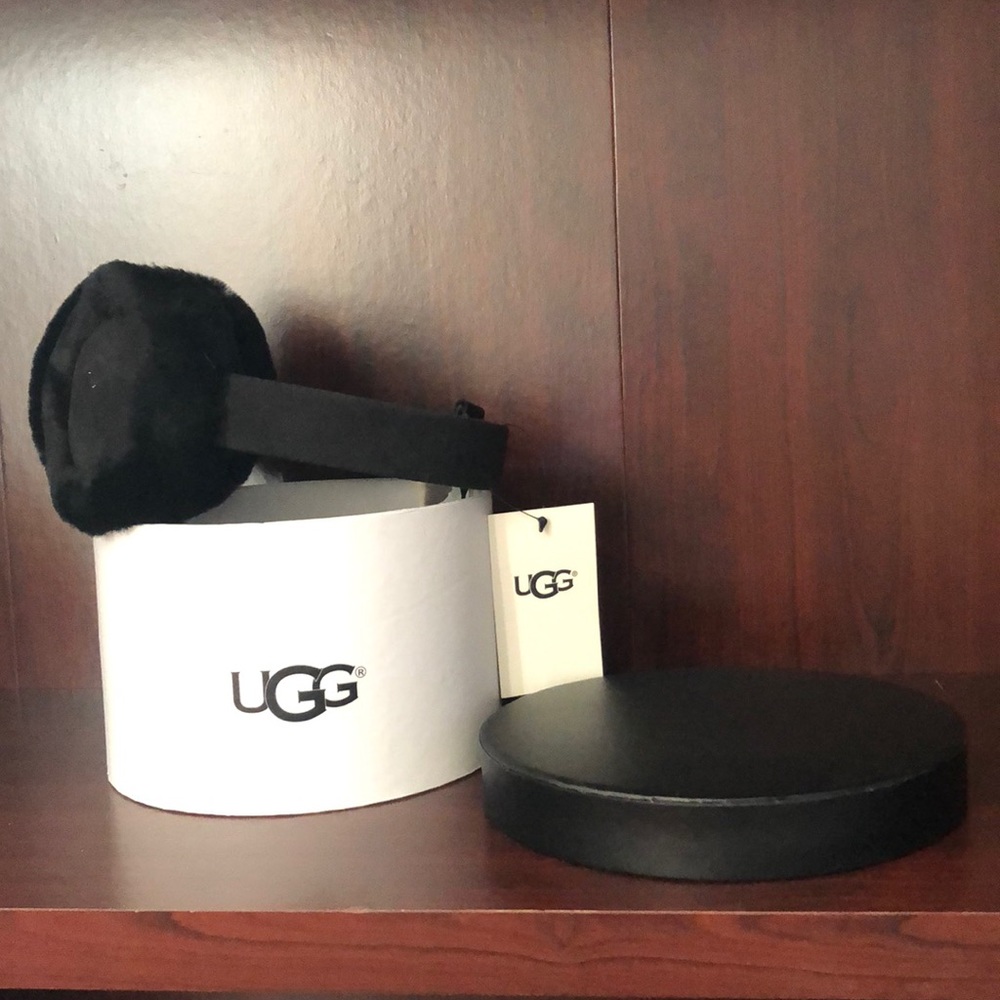 UGG suede black earmuffs